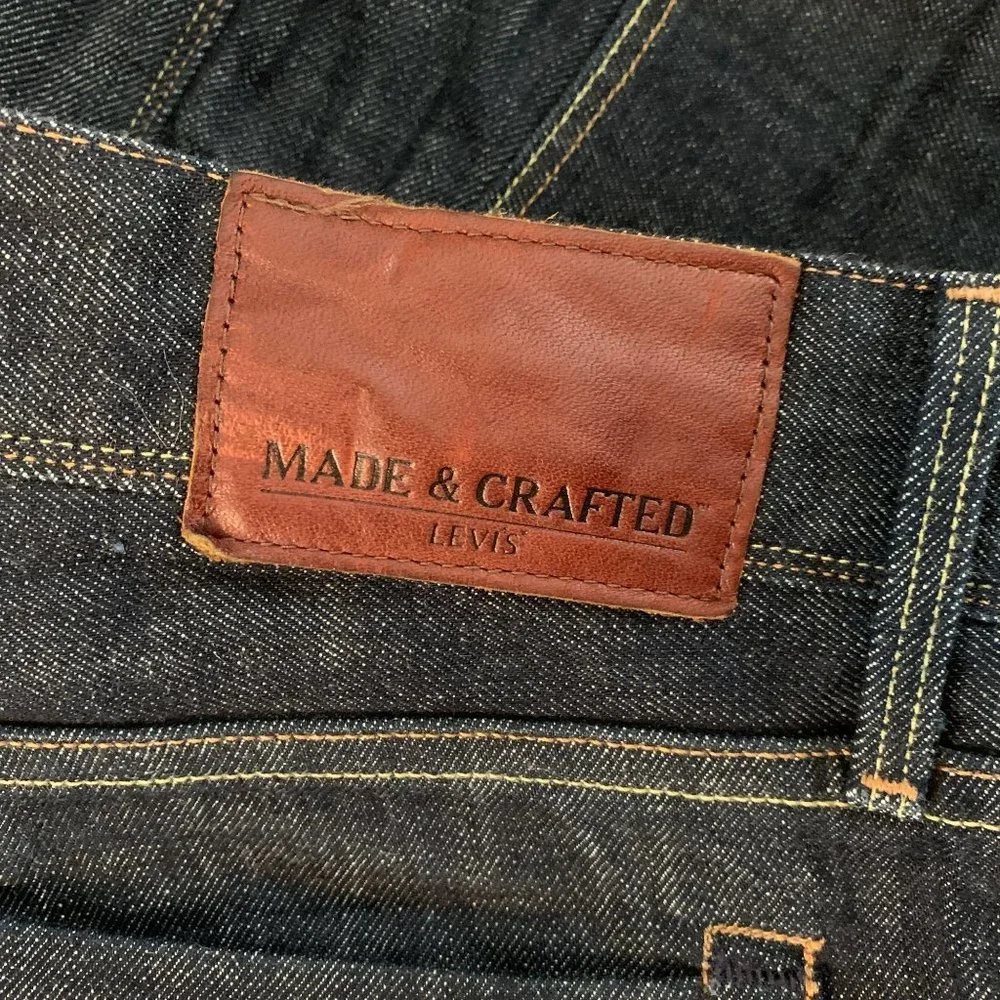 Levi's Made & Crafted “Ruler” Straight Button-fly 32 x 34 Denim Jeans